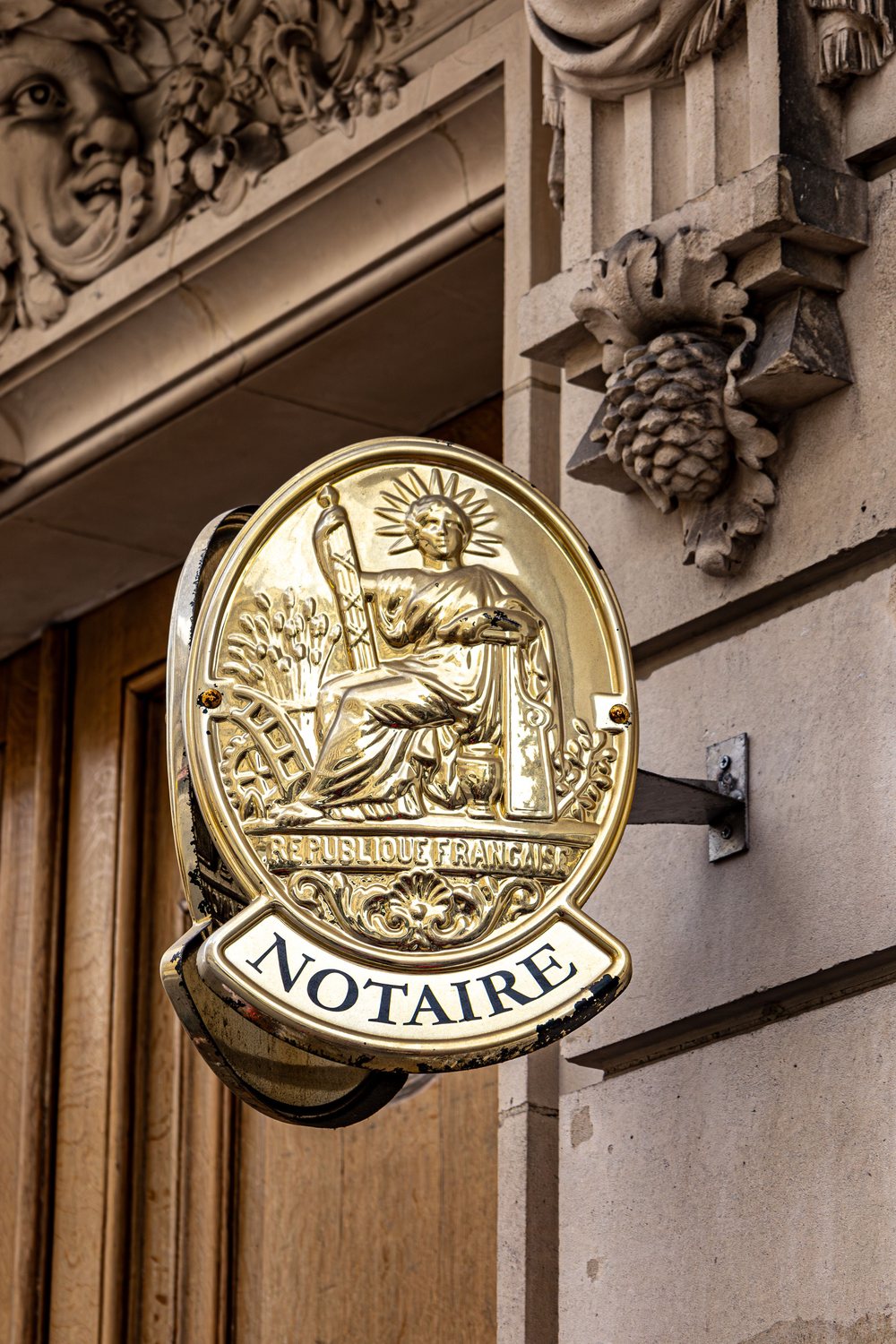 emblème notarial complet, République française